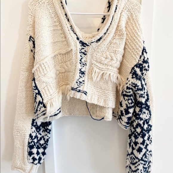 Free People Sweaters - Free People Crop Hooded Sweater